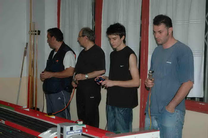 Ultima manche da sx. Giuliano, Canzio, Daniele e Lamberto. Nell'ordine il 3°, il 5°, il 2° e il 1°